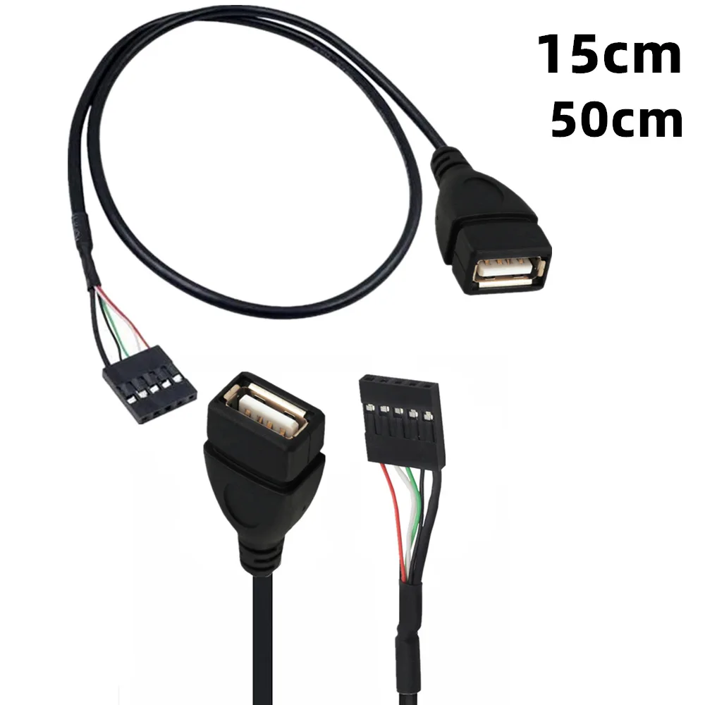 

USB terminal cable motherboard board cable 5P female DuPont 2.54 USB cable A female/DuPont 2.54/1 * 5P female