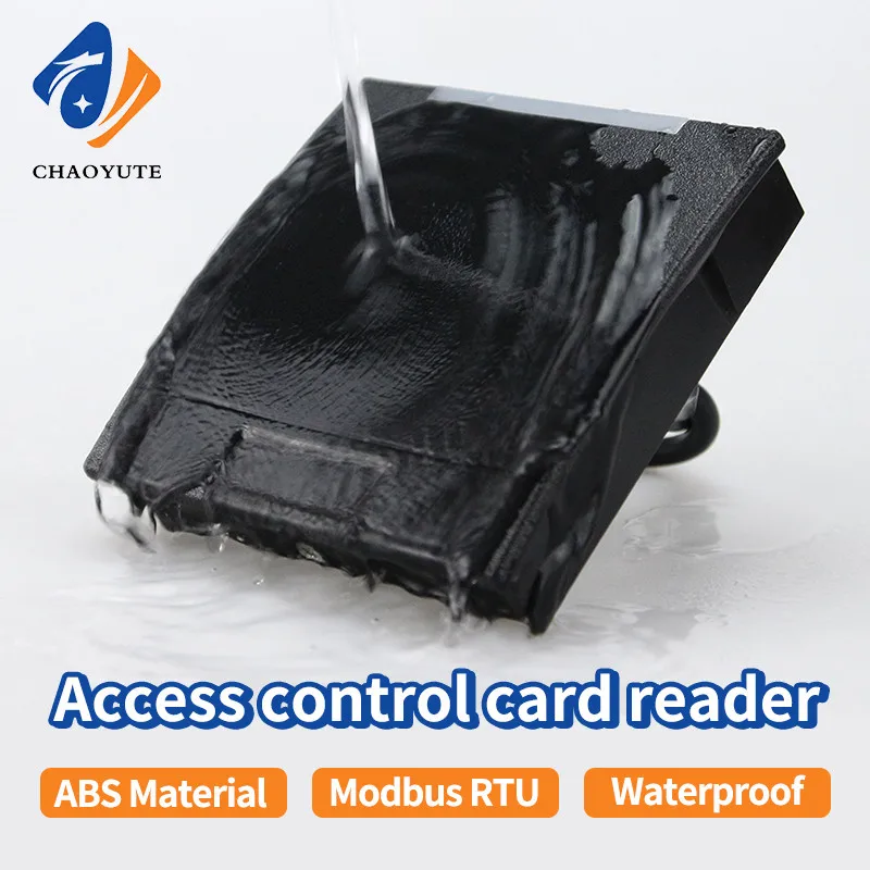 Stable 125khz RS485 Modbus protocol RTU card reader 12V/24V IP68 waterproof13.56mhz RFID contactless MF access control card read