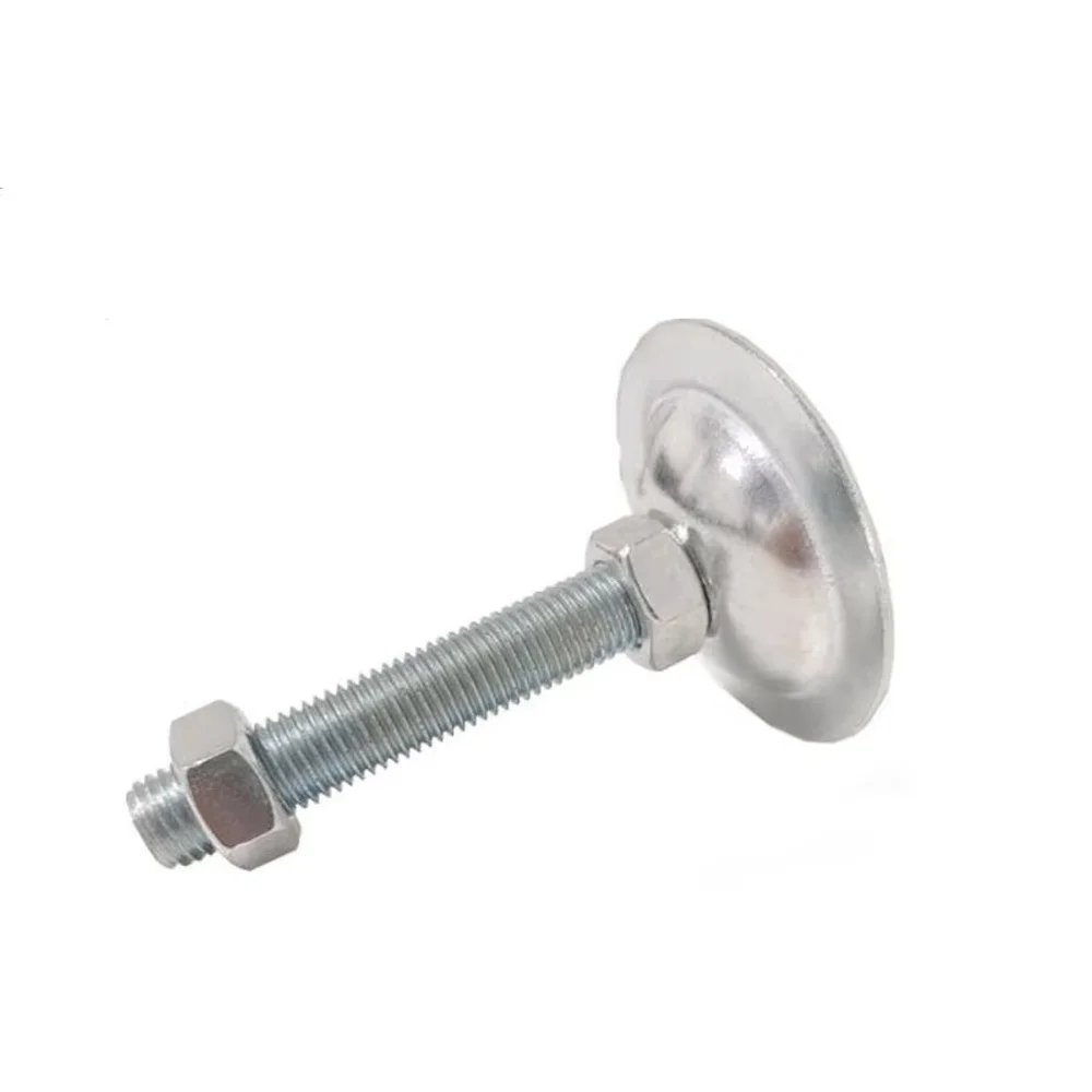 2Pcs Base 100mm Adjustable Foot CupsLeveling Feet Iron Galvanized  Lathe Legs M16 M20M24 Thread