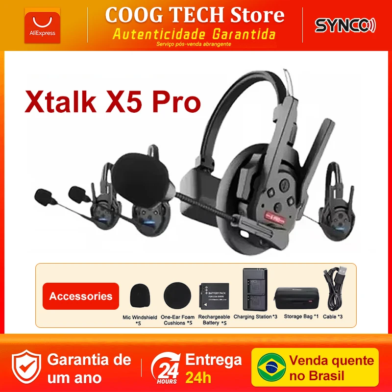 Update SYNCO Xtalk XPro X5 X3 X9 X2 X1 X2 X4 X6 X7 X8 2.4G Wireless Intercom system Headset Wireless Intercom 500m Transmission