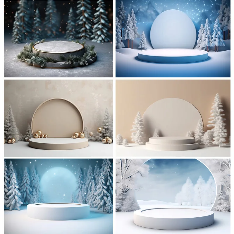 NITREE Weihnachtstag Kamin Fotografie Kulissen Prop Wohnzimmer Innensockel Schaufenster Tür Hintergrund DR-16