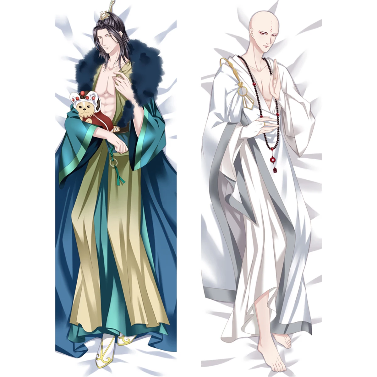 

Anime Shaonian Ge Xing Dakimakura Bald Man Wuxin Pillowcase Cool Boy Se Xiao Characters Long Life Size Body Pillow Cover