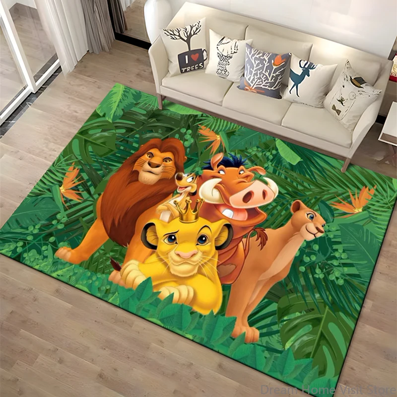 

1PC The Lion King Simba Printed Carpet Rugs Living Room Bedroom Bedside Bathroom Floor Mat Kids Room Non-slip for Sofa Doormat