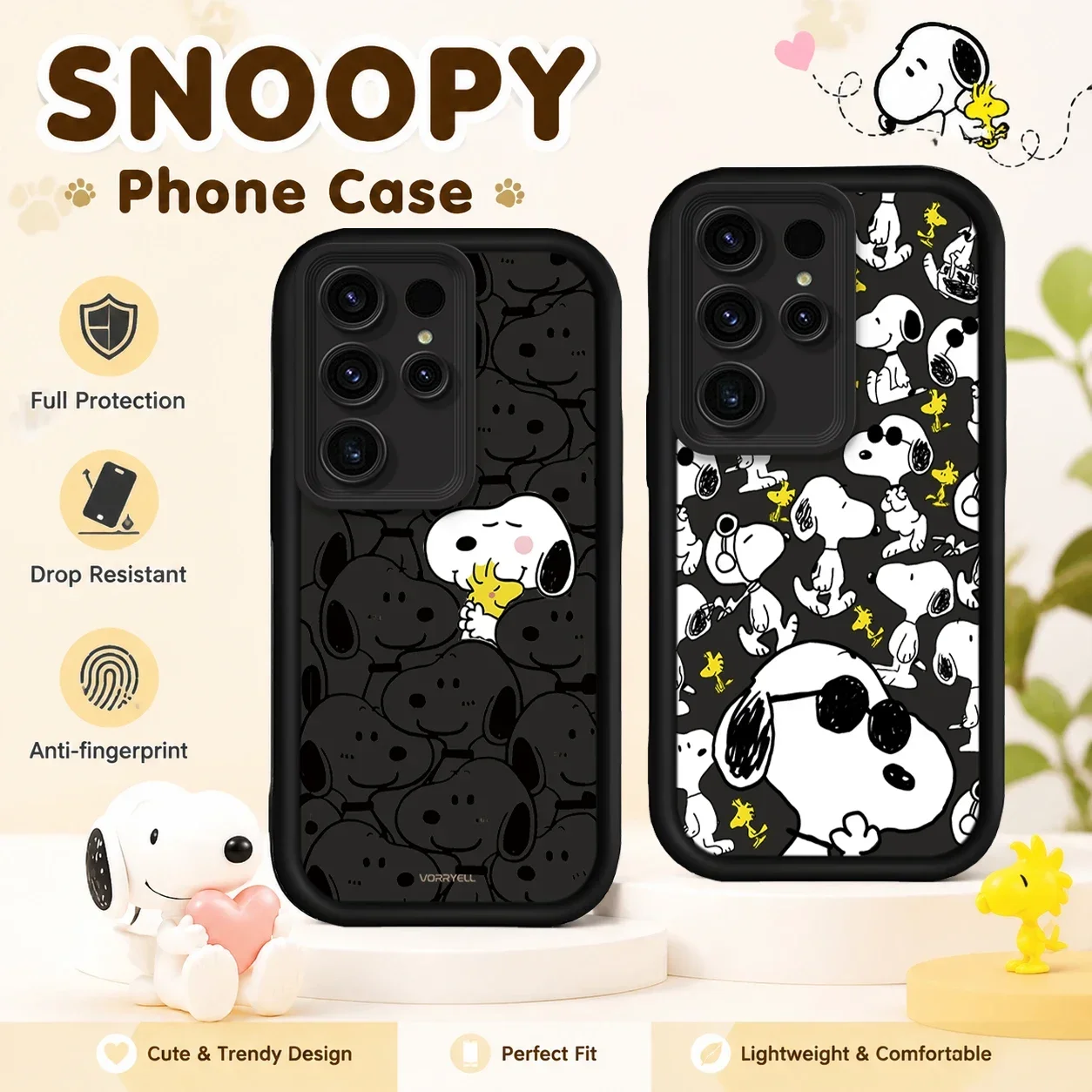 Hot Anime Cute Puppy S-Snoopy ﻿Phone Case For Samsung Galaxy S26 S25 Edge S24 S23 Ultra S22 Plus S21 FE A07 A17 4G A37 A57 5G