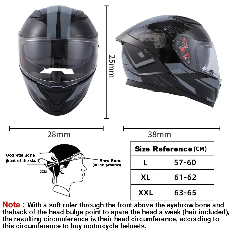 MASONTEX Full Face Motorcycle Helmet Dual Lens Bluetooth Helmet Full-coverage Four Season Motorcycle Helmets for Men and Women