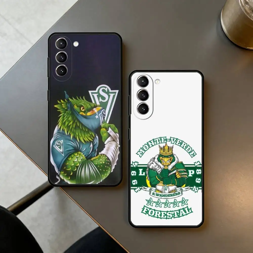 S-Santiago W-Wanderers 1892 Phone Case For Samsung S25,24,23,22,30,21,10,9,Ultra,Plus,Lite,FE,4,5 G Soft Black Case