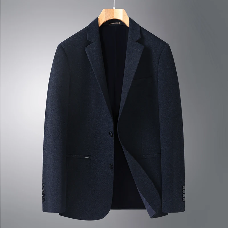 السترة كبيرة الحجم XL-7XL في الهواء الطلق الرجال موضة عادية الاتجاه رياضي بلون النمط البريطاني الأعمال شهم سترة الزفاف