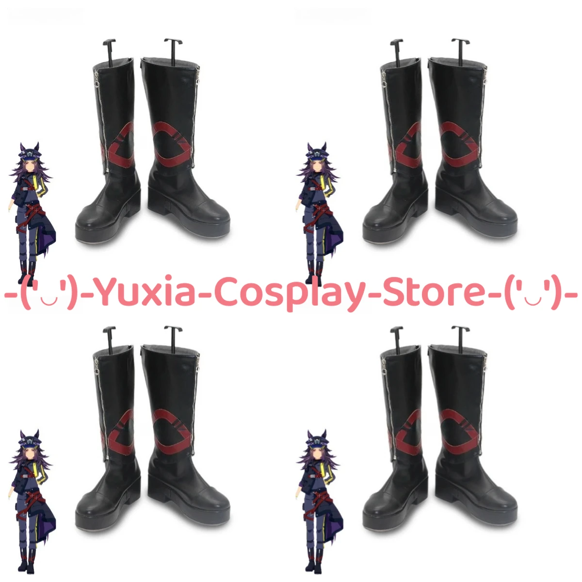 

Yuxiacosplay! Uma Musume Pretty Derby Fenomeno Cosplay Shoes Game Character PU Leather Boots Halloween Carnival Party Costume
