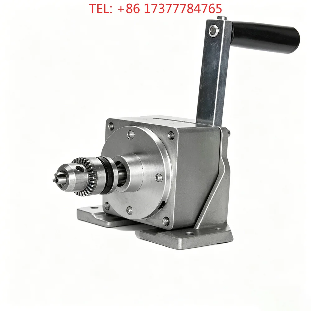 Manual Tapping Machine High Precision Hand Crank Tapper Portable Drilling Threading Machine 0.6 mm-6 mm Tap Chuck for Metal
