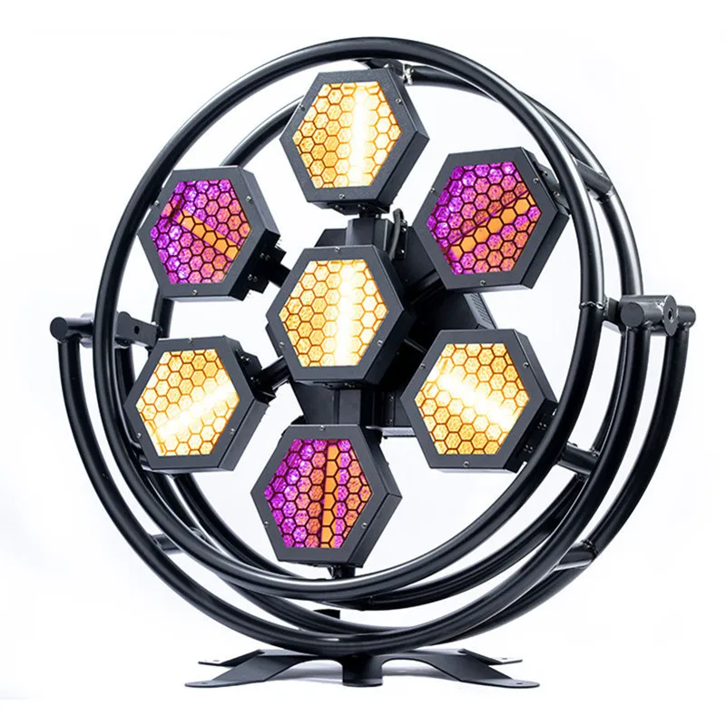 Retro squash COB warm white round LED background pixel wedding bar performance stage equipment