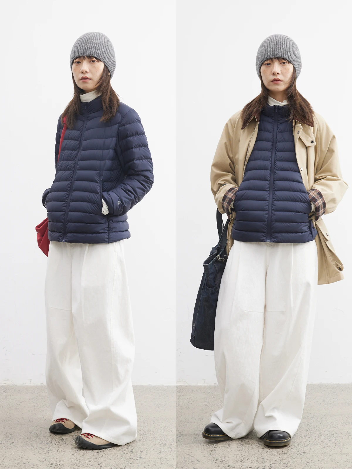 

Легкая короткая куртка из гусиного пуха, спортивный стиль, круглый вырез, застежка-молния, нейлоновая ткань, теплая женская верхняя одежда