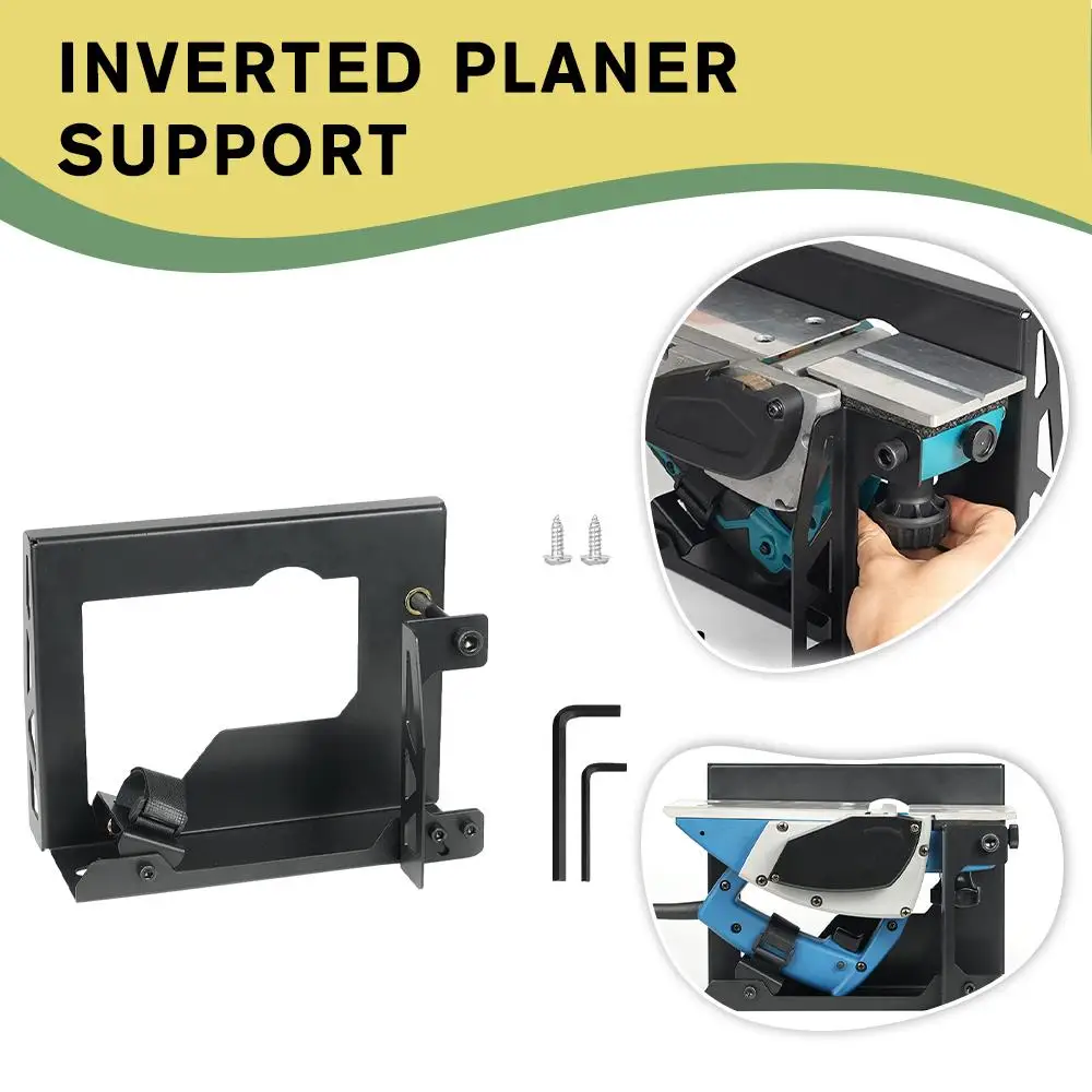 

Electric Planer Inverted Bracket Flat Planer Woodworking Tool Solid Decoration Planer Household Portable Wood Bracket Y7R5