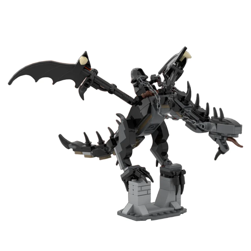 241pcs MOC My Fell Beast Fantasy Medieval Display Building Blocks Assembly Creative Pack Edition Build Toy Gift For Collectors