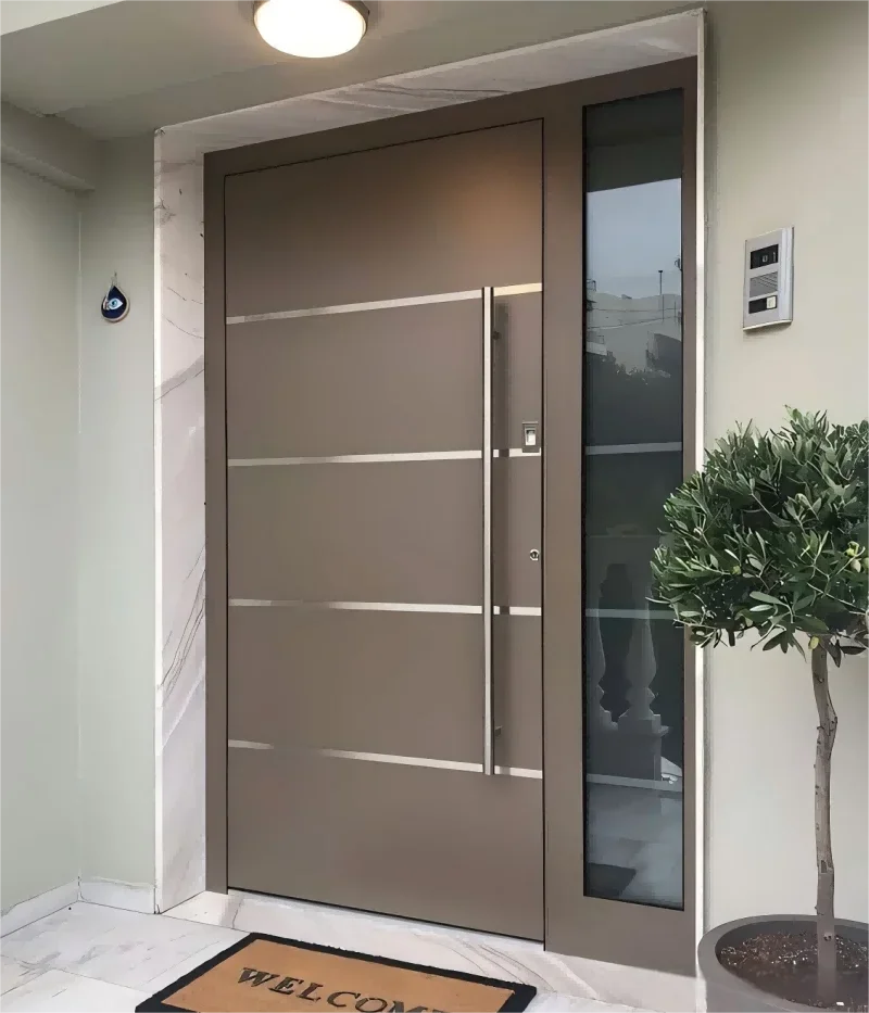 Exterior Entrance Doors Exterior Aluminum Door Entry Door for Home Front Door Custom