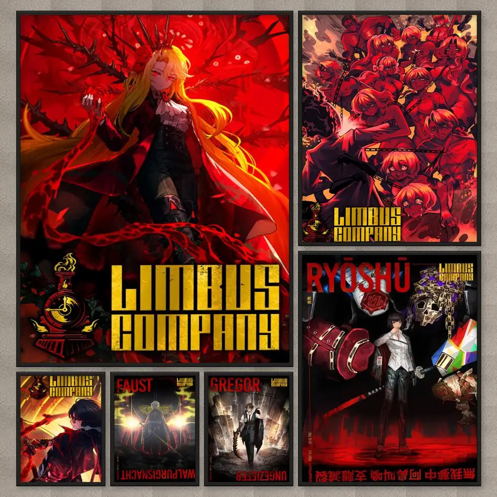 Game Limbus Company Poster HD Wall Art Home Decor Waterproof Print Bedroom Garage Party Gift