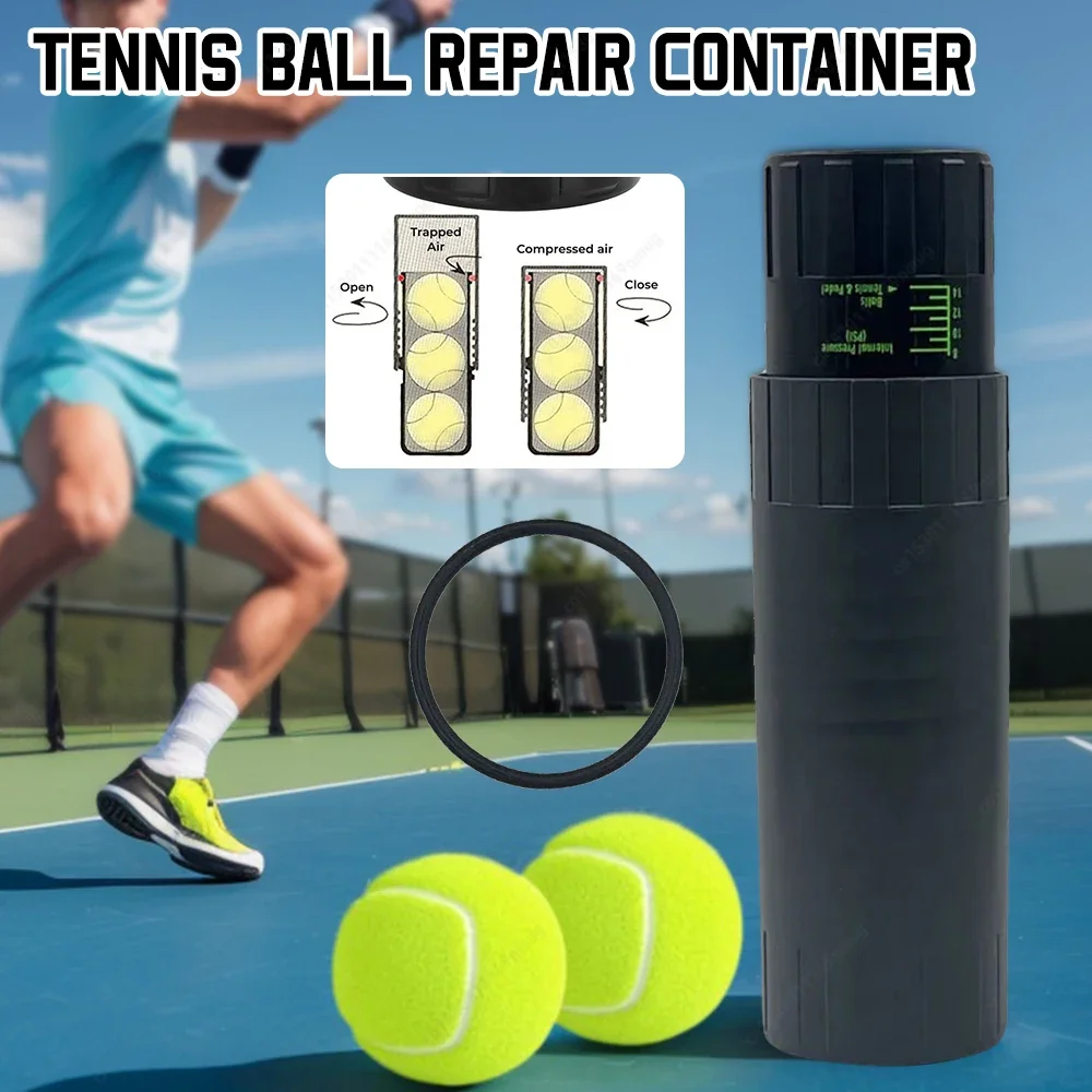 

Tennis Ball Pressure Maintain Repair Container Tennis Ball Saver Storage Jar for Tennis Ball Shape Restore Bounce Ball Protect
