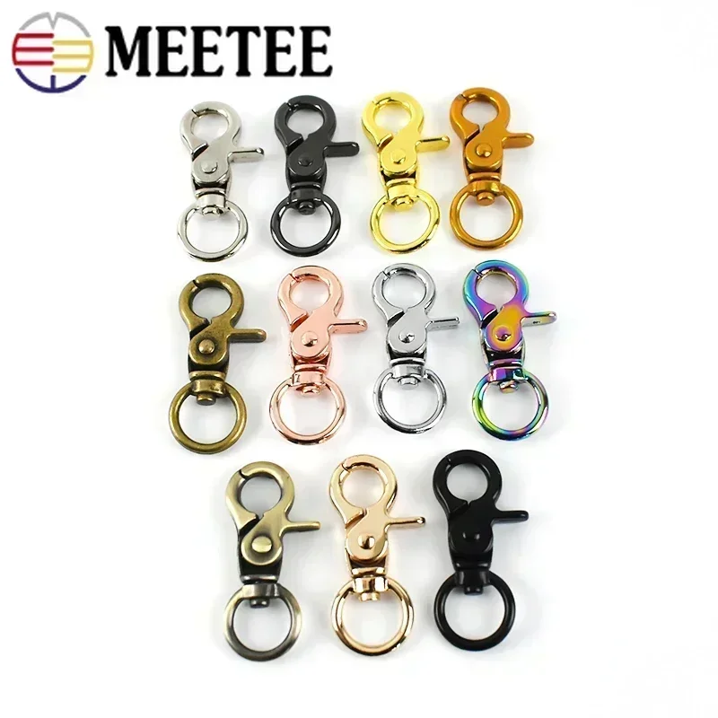 10-100Pcs 13mm Metal Buckles Swivel Lobster Clasp Snap Hooks for Bags Purse Handbag Strap KeyChain DIY LeatherCraft Accessory