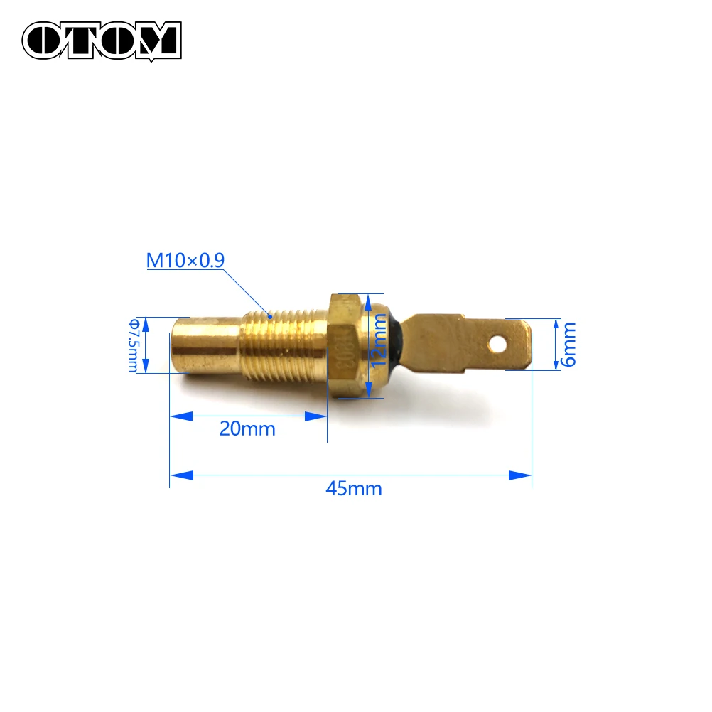 OTOM DT230 Motorcycle Coolant Water Temperature Sensor 2-stroke Water-Cooled MT250 TSE250R HJ250H KAYO GR7 GR8 T250L Accessories