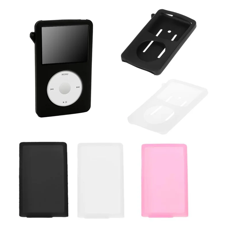 Silicone Skin Cover Case for iPod Classic 80GB 120GB Latest 6th Generation 160GB Anti-fall Carrying Case Protective Accessories