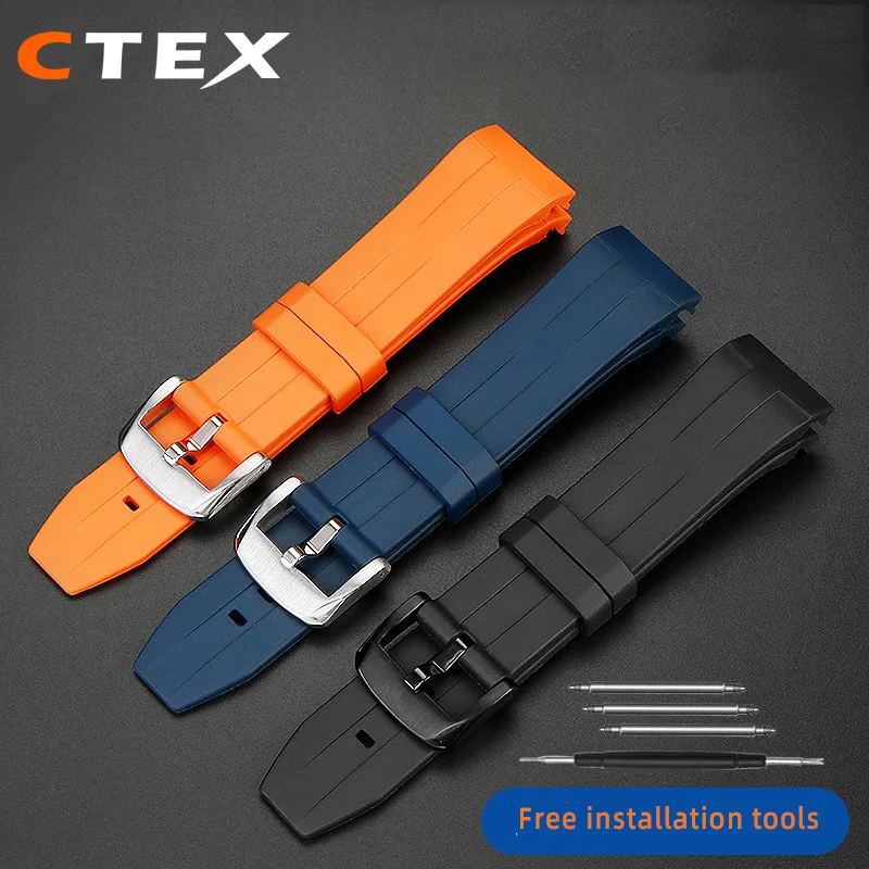 Men's Bracelet 22mm For Citizen Photokinetic JY8078 Watchband Blue Angel Sky Eagle second-generation Rubber silicone Watch strap