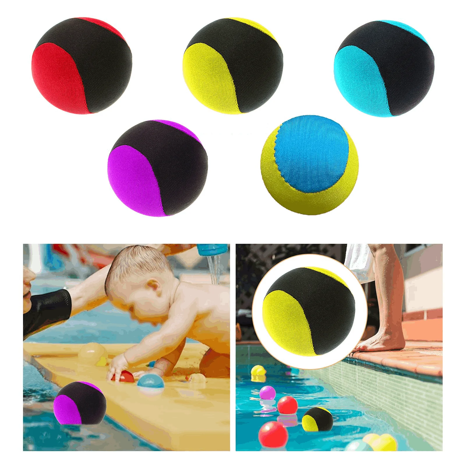 Waboba Water Bouncing Ball Pool Beach Sports Beach Ball Water Sport Jumping Ball Water Elastic Toy Ball For Game Holiday Outdoor