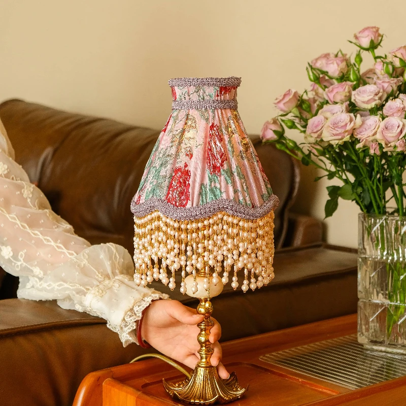 Wuji original rose name French retro vintage romantic girl bedroom atmosphere bedside
