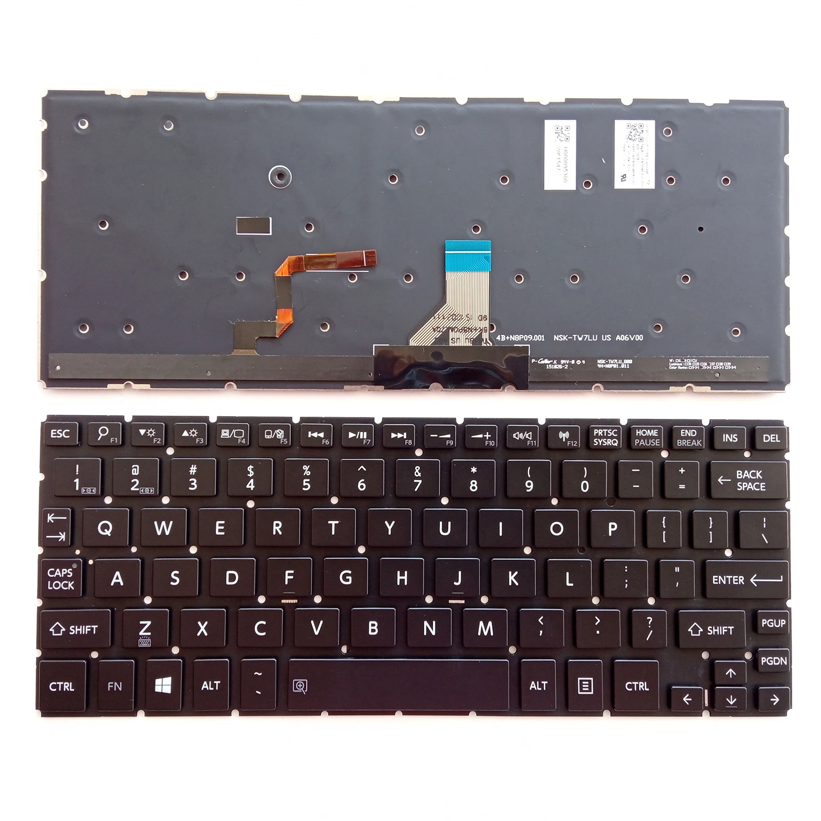 Imagem -01 - Teclado Retroiluminado dos Eua para Toshiba Satellite Radius L15w L15w-b L15w-b0301sm L15w-b0302sl