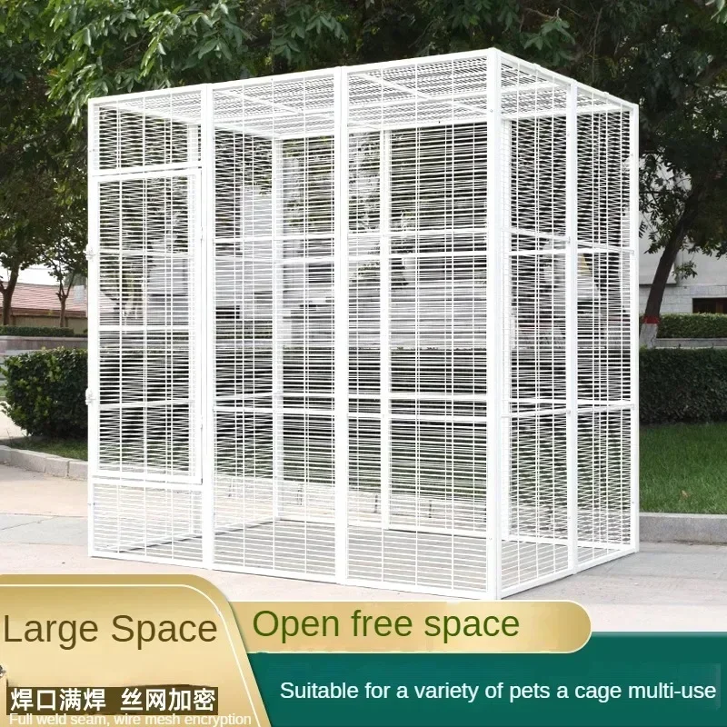 Extra Large Bird Cage Parrot Feeding Box Cat Cage Large Space Thick Encrypted Pigeon Large Flying Cage