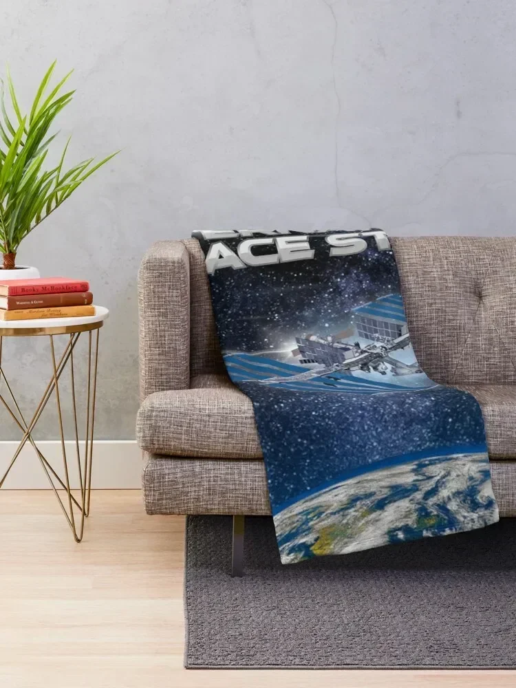 INTERNATIONAL SPACE STATION Throw Blanket Decorative Sofas for babies Blankets