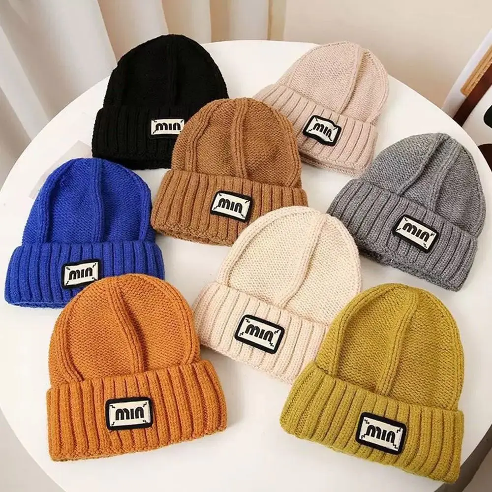 Fashion Warm Baby Winter Hats Ear Protection Cute Knitted Cap Soft Kids Beanie Hats Infant