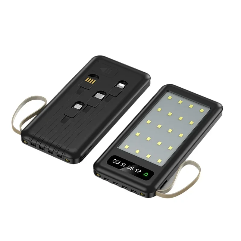 

10W 10000mAh Portable illuminating Power Bank Fast Charging For iPhone For Xiaomi For Samsung With Type C/Lightning/Micro USB