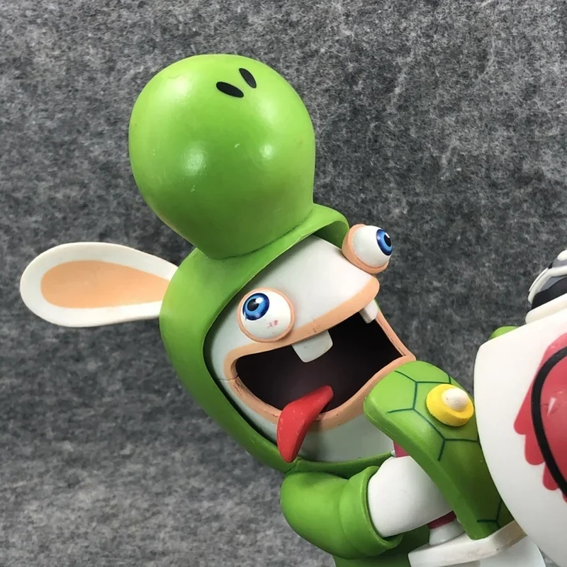 Green Rabbilds Animation Peripherals Finished Goods Yoshis Action Figure Unisex Plastic Model Toy Desktop Ornaments