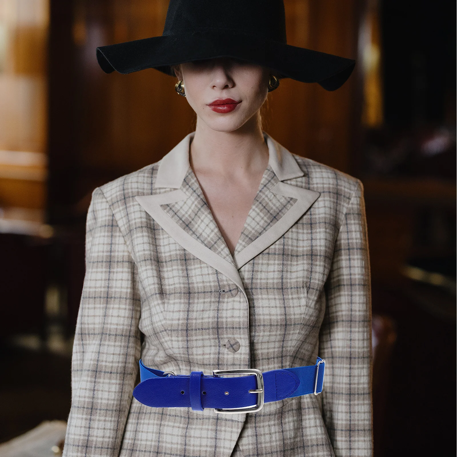 

Elastic Baseball Belt Adjustable Imitation Steel Lightweight Rust-Resistant Reliable Sports Belt for Softballs Football