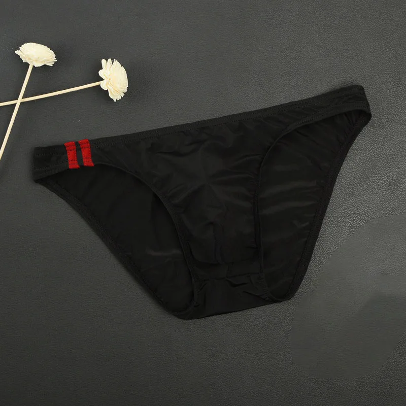 Men's Sexy Breathable Underwear See Through Solid Low Rise Lingerie Very Thin Lingerie Threads Underpants Men's Thong Trunks - Image 3