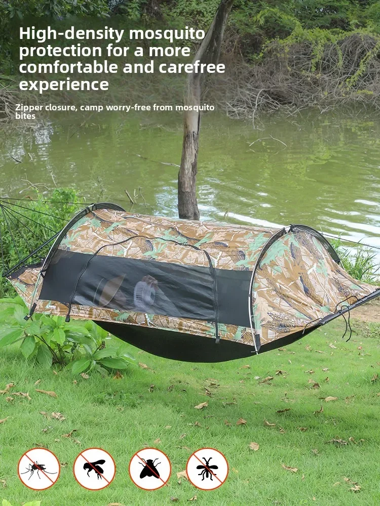 DSAHammock Outdoor Adult Anti-Rollover Thickened Swing Shade Camping Tent