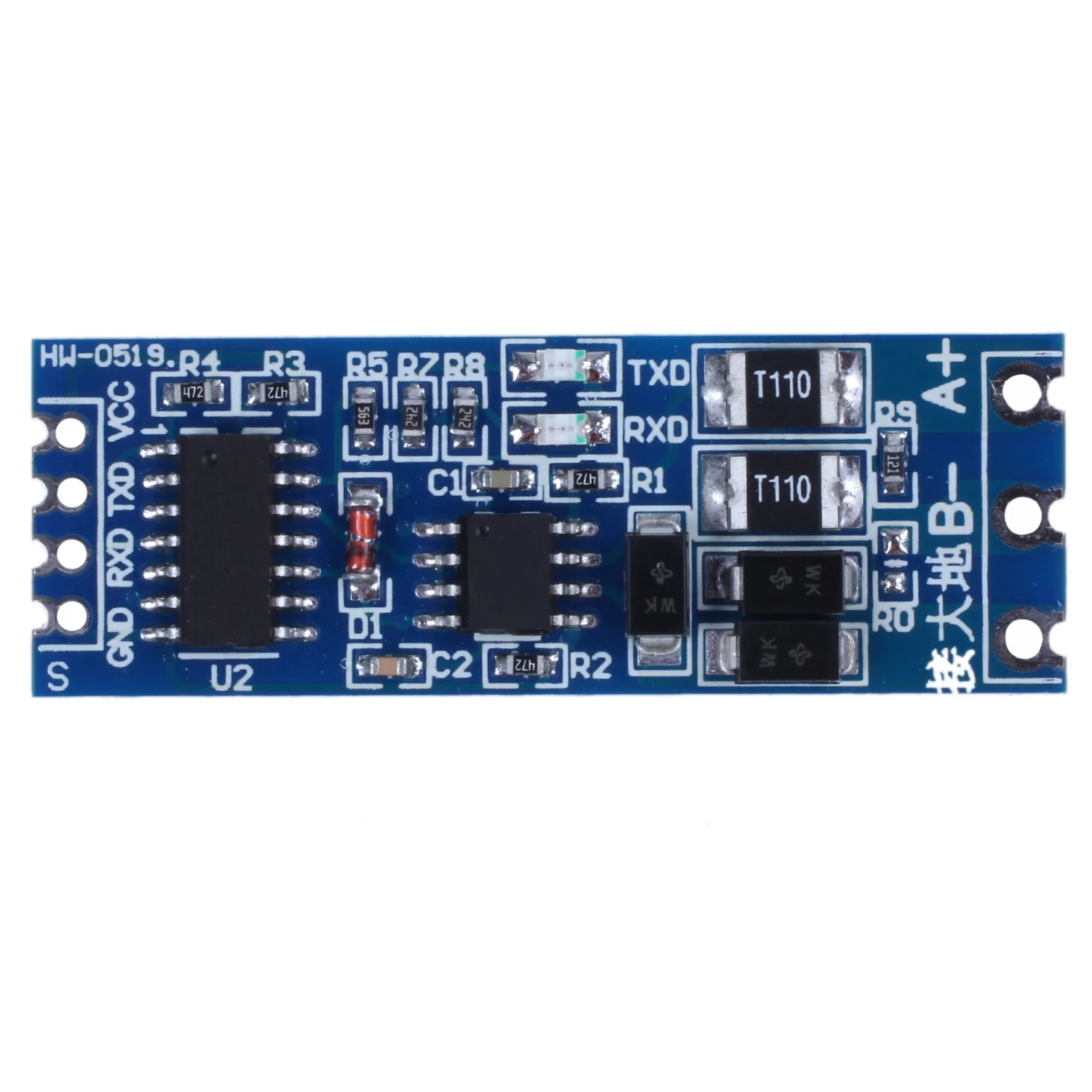 Адаптер TTL к RS485 Последовательный порт 485 Модуль преобразователя уровня UART 3,3 В 5 В