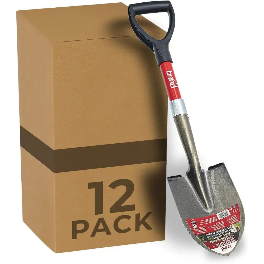 

Набор мини-лопат с D-образной ручкой, 12 шт., черный цвет