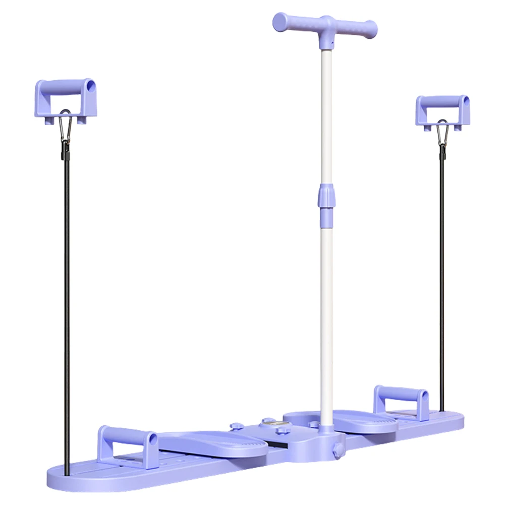 

Фитнес-лыжный тренажер Складной лыжный тренажер с ручкой и тяговой веревкой Тренажер для мышц тазового дна для тренировок всего тела