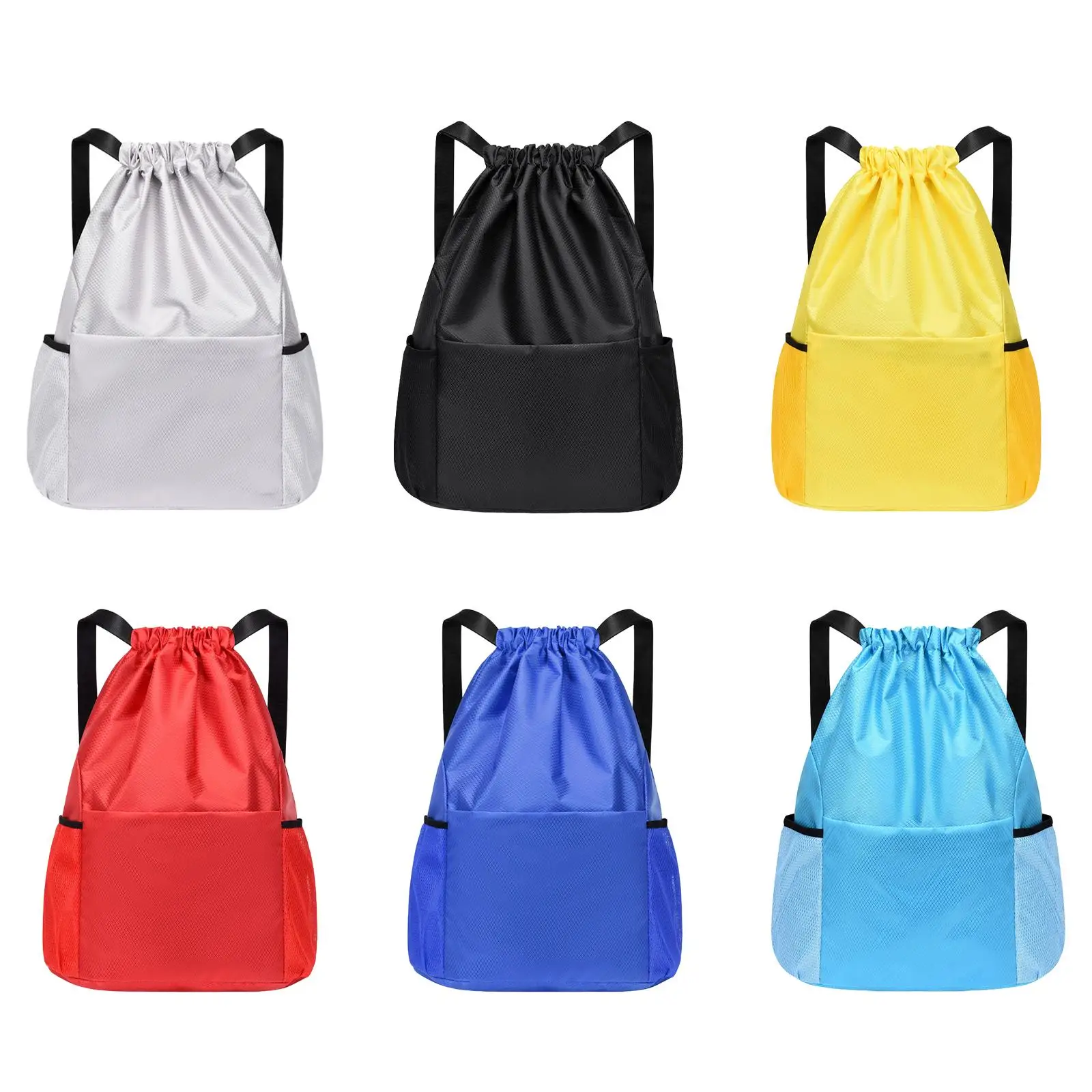 

Drawstring Backpack Wear Resistant Fashion with Adjustable Shoulder Strap Knapsacks for Camping Hiking Vacations Backpacking Gym