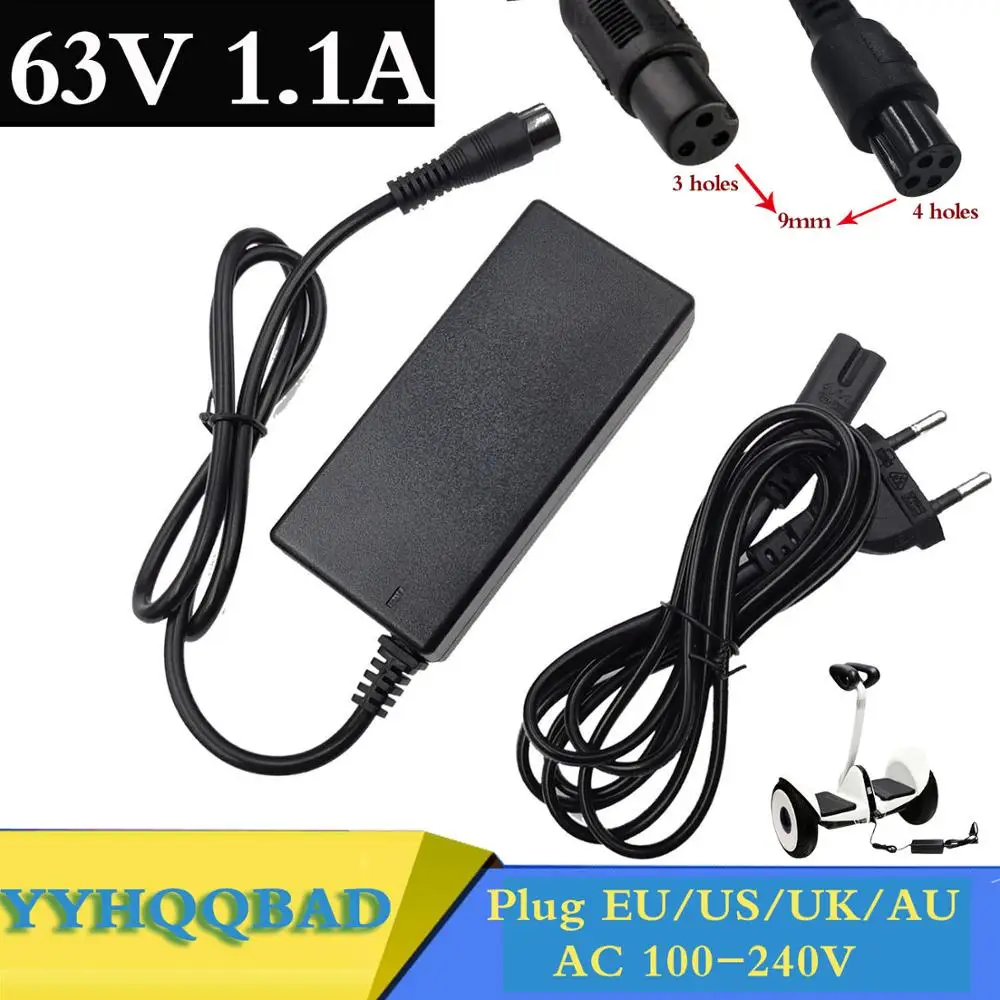 63V 1.1A  Battery Charger for XiaoMi ninebot minirobot Xiaomi Balance car Scooter Skateboard Accessories