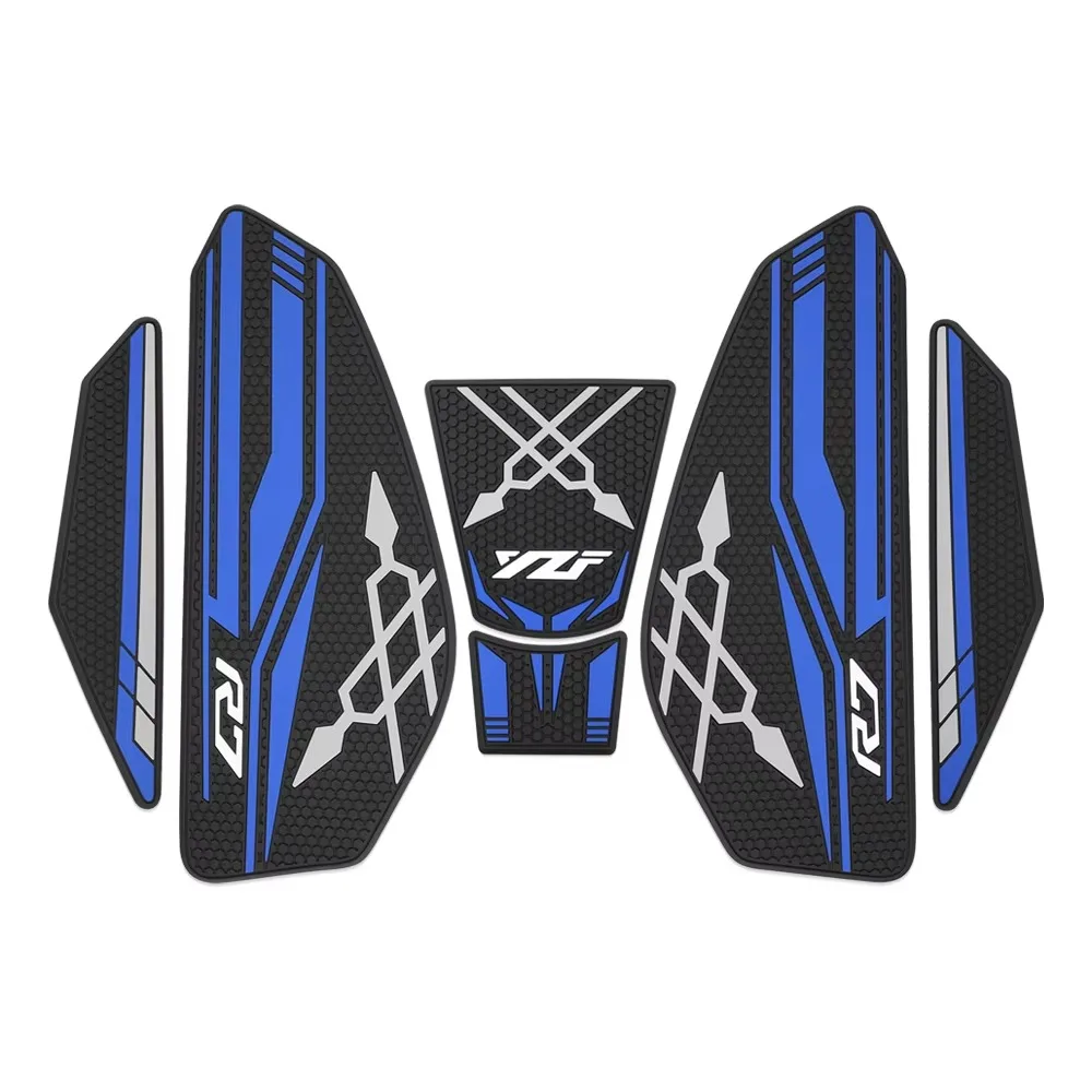 For Yamaha YZF R7 YZF-R7 YZFR7 2021-2025 Motorcycle Fuel Tank Protection Sticker Tank Traction Pad Rubber Decorative Stickers