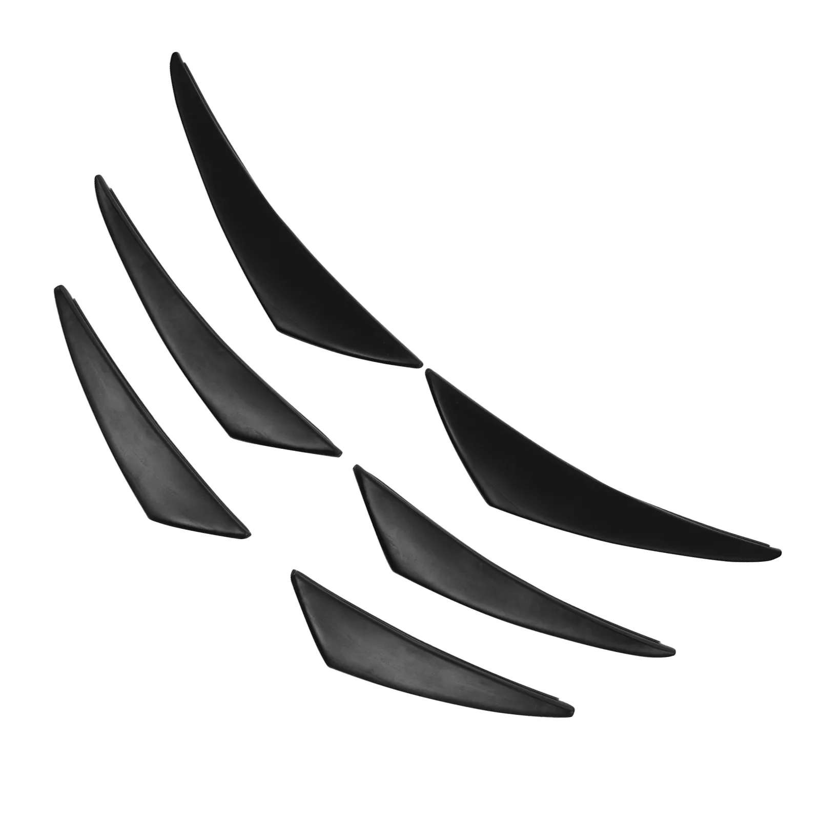 

1Set Bumper Lip Splitter Fin Sturdy Front Bumper Diffuser Fin Auto Body Spoiler Strip Canard Car Supplies Car Front Lip