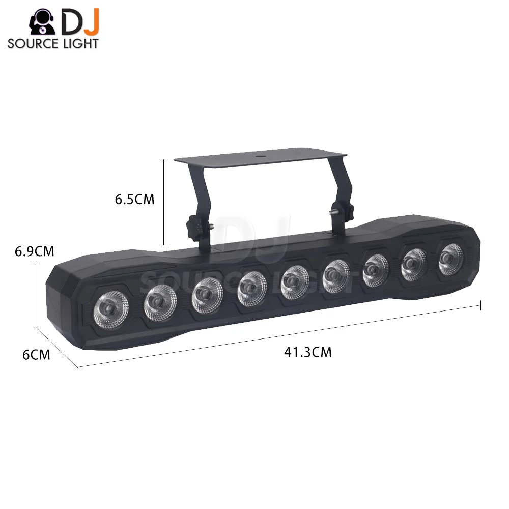 2pcs LED Wall Wash Bar Light 9x16W RGBW Stage Light DMX Sound Control Flash Strobe effect Dj Light Bar for Indoor Disco YUER