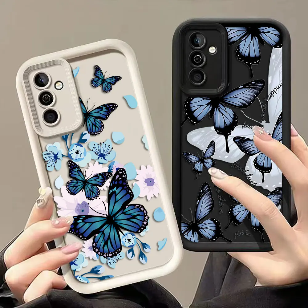 Beautiful Purple Butterfly Phone Case For Oneplus 15 11 12 13 13T 8T 9R 10R NORD ACE CE 2 3 4 5 6 LITE Cover TPU Case DIY Funda