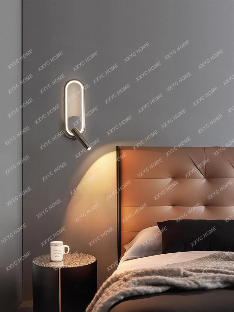 

Lamps Bedside Lamp Bedroom Living Room Nordic Simple Modern Wall Lamp Reading Rotatable Decorative Spotlight