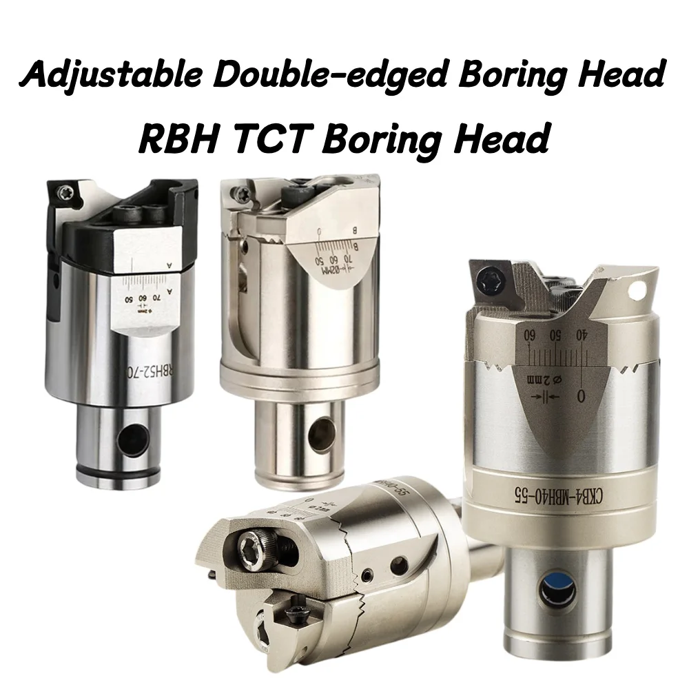 

High Precision RBH TCT Boring Head, Adjustable Double-edged Rough Boring Head, BT30 BT40 LBK Shank, 25-33 32-42 40-55, Fit for C