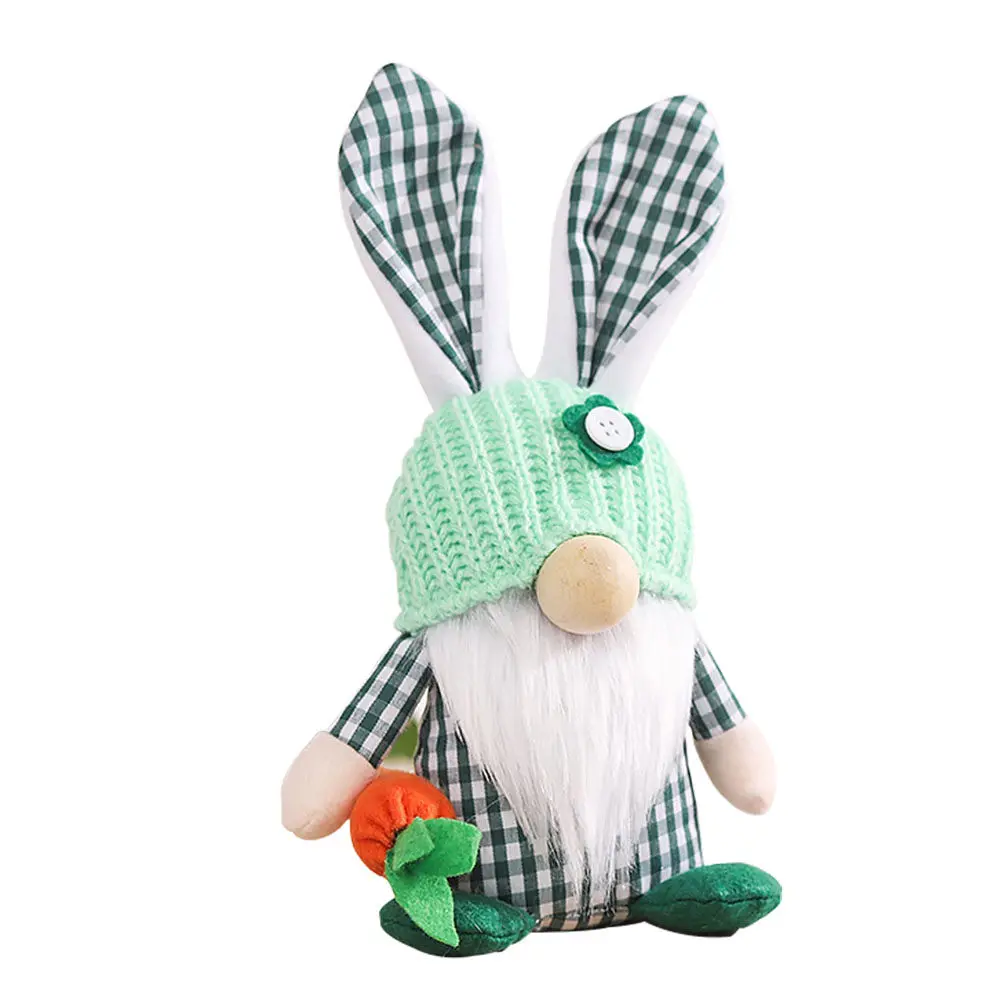 

Easter Gnome Ornament Adorable Compact Size Creative Bunny Scene Decor Desktop Festival Party Decoration Easter Gnome