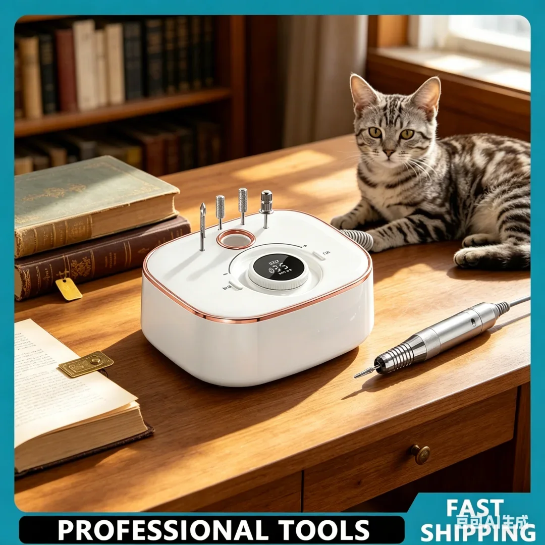 

Inimitable Electric Nail Sander Set 35000RPM Mild Low Noise Manicure Drill with Ultra LED Display Refined Nail Care Tools