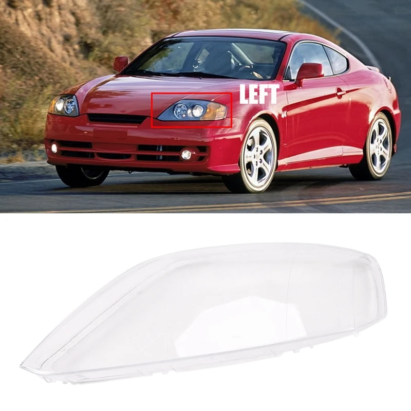 

Car Front Head Light Lamp Cover Transparent Lamp Headlight Shell Lens Lampshade For Hyundai Coupe 2002-2006