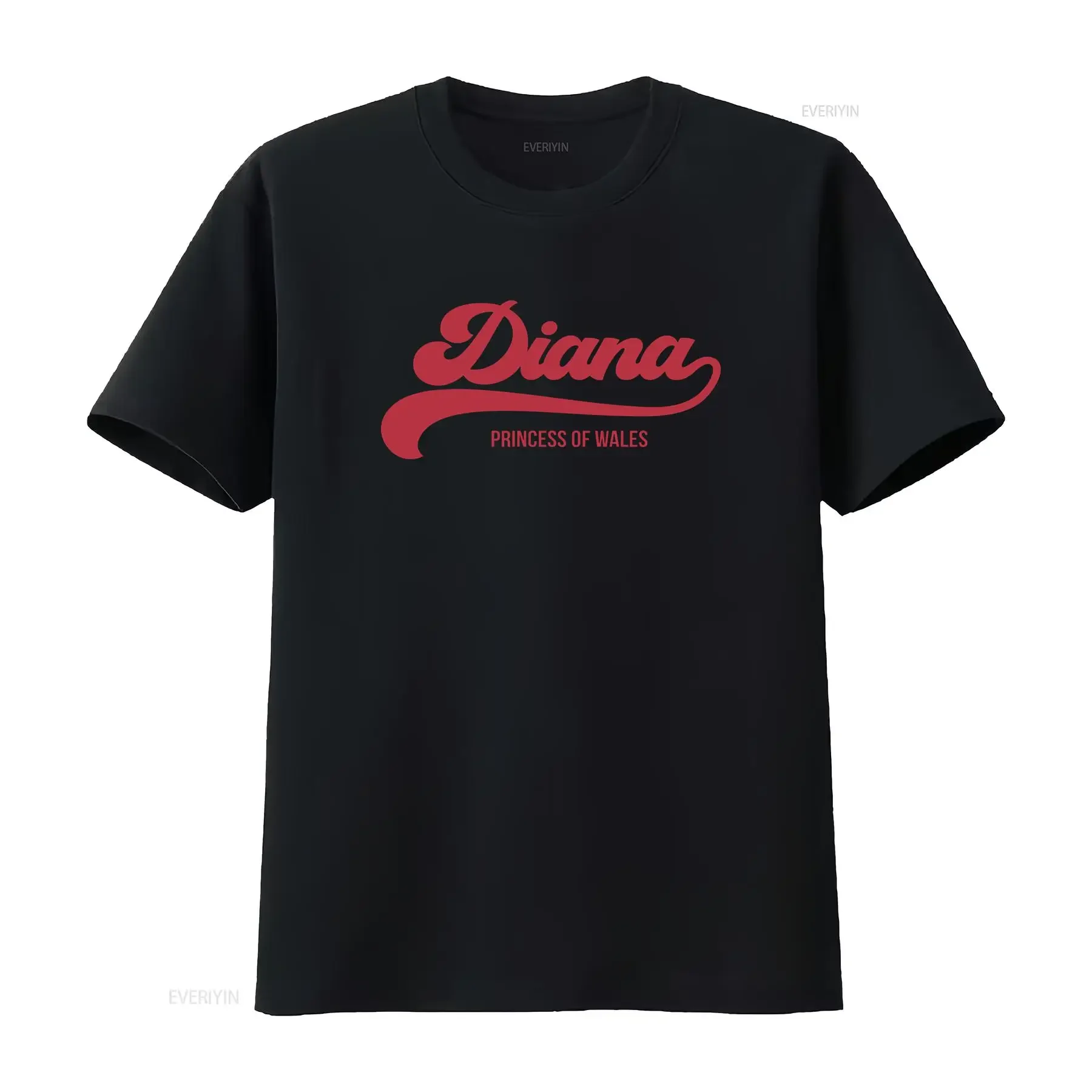 Diana Princess shirt vintage Washed Breathable streetwear Soft Comfortable Versatile fashion Unisex Stretched Slightly homme